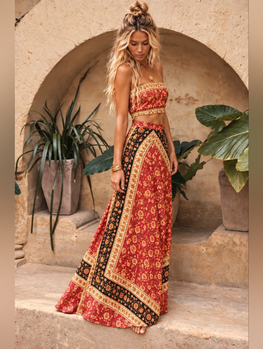 Spell & The Gypsy Collective Lolita Festival ’17 Maxi Skirt Floral Boho XS